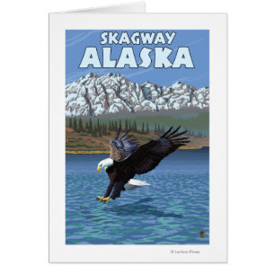 Bald Eagle Diving - Skagway, Alaska