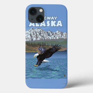 Bald Eagle Diving - Skagway, Alaska iPhone 13 Hoesje