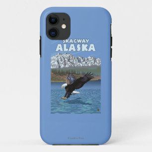 Bald Eagle Diving - Skagway, Alaska iPhone 11 Hoesje
