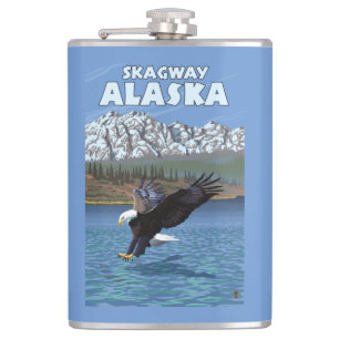 Bald Eagle Diving - Skagway, Alaska Heupfles