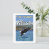 Bald Eagle Diving - West Yellowstone, MT Briefkaart (Staand voorkant)