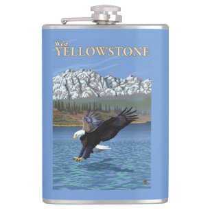 Bald Eagle Diving - West Yellowstone, MT Heupfles