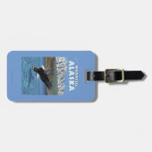Bald Eagle Diving - Wrangell, Alaska Bagagelabel (Voorkant horizontaal)