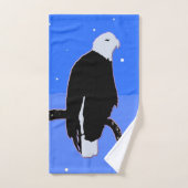 Bald Eagle en hiver - Art original de la faune (Serviette à main)