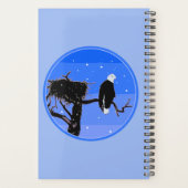Bald Eagle en hiver - Art original de la faune (Dos)