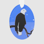 Bald Eagle en hiver - Art original de la faune (devant)