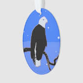 Bald Eagle en hiver - Art original de la faune (devant)