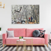 Bald Eagle Encounter Canvas Afdruk (Insitu (Woonkamer))