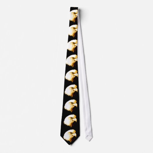 Bald Eagle Eye Necktie Stropdas (Voorkant)