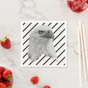 Bald Eagle Face Oil Paint, Servet
