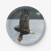 Bald Eagle Fish Retrieval Papieren Bordje (Voorkant)