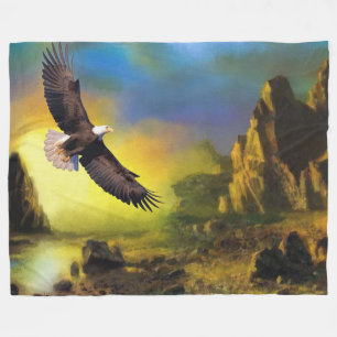 Bald Eagle Fleece Blanket Deken