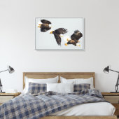 Bald Eagle Flight Canvas Afdruk (Insitu (Slaapkamer))