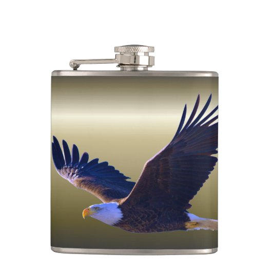 Bald Eagle Flying Heupfles (Voorkant)