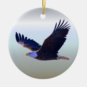 Bald Eagle Flying Keramisch Ornament
