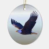 Bald Eagle Flying Keramisch Ornament (Links)