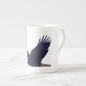 Bald Eagle Flying Porselein Kop (Voorkant rechts)