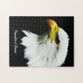 Bald Eagle Foto op Black Legpuzzel (Horizontaal)