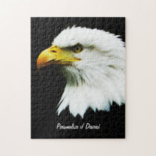 Bald Eagle Foto op Black Legpuzzel
