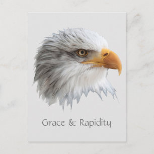 Bald Eagle Grace & Rapicity aanpasbaar Briefkaart