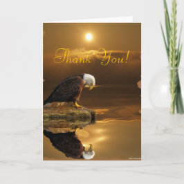Bald Eagle Gratitude Wildlife Thank You Card Bedankkaart