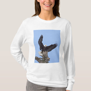 Bald Eagle (Haliaeetus leucocephalus) met vleugels T-shirt