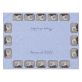 Bald Eagle Head Blue Tafelkleed (Voorkant (Horizontaal))