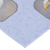 Bald Eagle Head Blue Tafelkleed (Gekanteld)