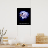 Bald Eagle Head Motivation Confiance Art Poster (Cuisine)