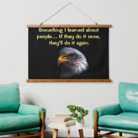 Bald Eagle hoofd met een Amerikaanse vlag op zijn
