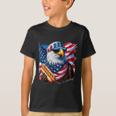 Bald Eagle Hotdog Funny American Patriotic 4th Of T-shirt