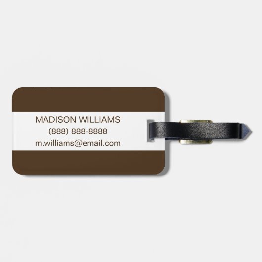 Bald Eagle in Branch Bagagelabel (Achterkant horizontaal)