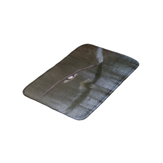 Bald Eagle in Flight Bath Mat (Gekanteld)