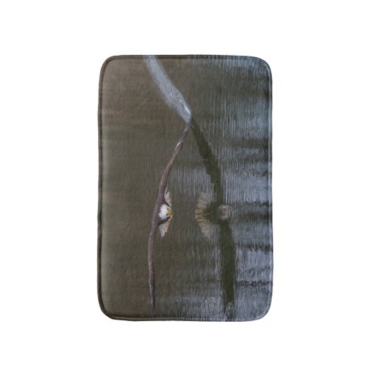 Bald Eagle in Flight Bath Mat (Voorkant Verticaal)
