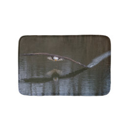 Bald Eagle in Flight Bath Mat