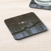 Bald Eagle in Flight Beverage Coaster Bier Onderzetter (Linkerzijde)