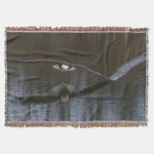 Bald Eagle in Flight Deken (Voorkant)