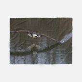 Bald Eagle in Flight Fleece Deken (Voorkant (Horizontaal))