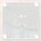 Bald Eagle in Flight Glazen Onderzetter (Achterkant)