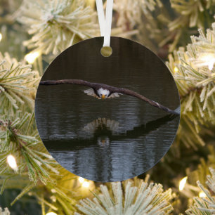 Bald Eagle in Flight Metalen Ornament