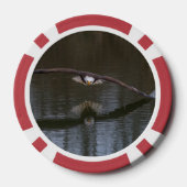 Bald Eagle in Flight Poker Chips (Achterkant)