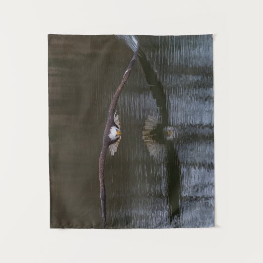 Bald Eagle in Flight Wandkleed (Voorkant)