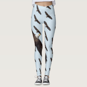 Bald Eagle in vlucht Leggings