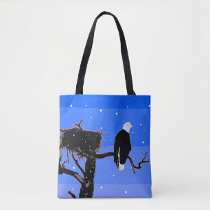 Bald Eagle in Winter - Originele Wilde Kunst Draagtas