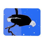 Bald Eagle in Winter - Originele Wilde Kunst Magneet (Horizontaal)