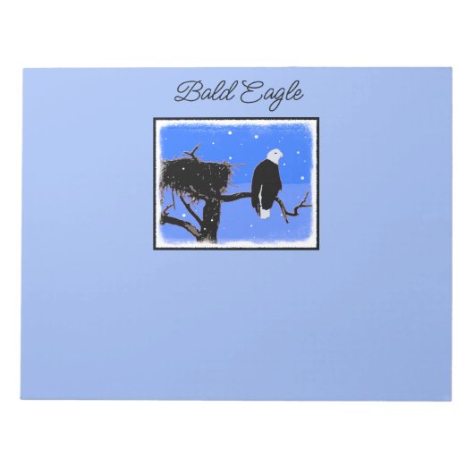 Bald Eagle in Winter - Originele Wilde Kunst Notitieblok (Voorkant)