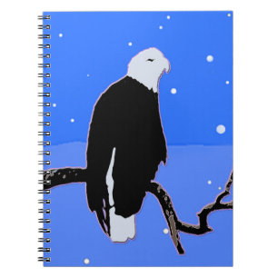 Bald Eagle in Winter - Originele Wilde Kunst Notitieboek