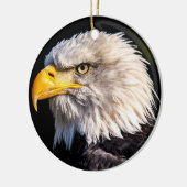 Bald Eagle Keramisch Ornament (Links)