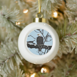 Bald Eagle Keramische Bal Ornament