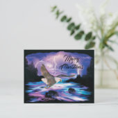 Bald Eagle-kerstBriefkaart Briefkaart (Staand voorkant)